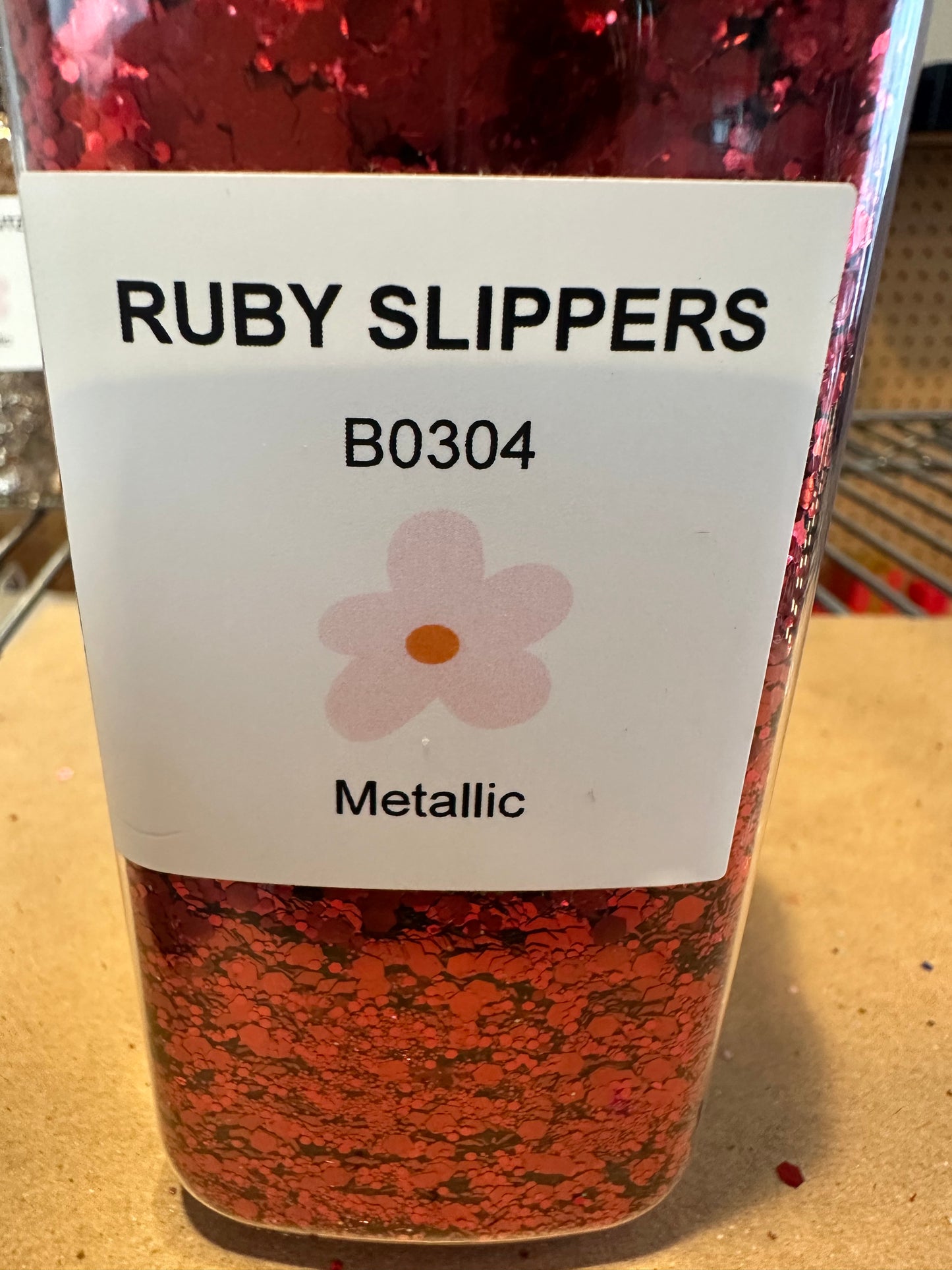 Ruby Slippers - Red Glitter