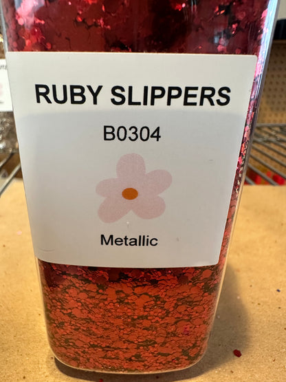 Ruby Slippers - Red Glitter